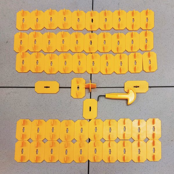 TileTracker Anti-Scratch Lockdown Plate 2mm 50 Pack Contents